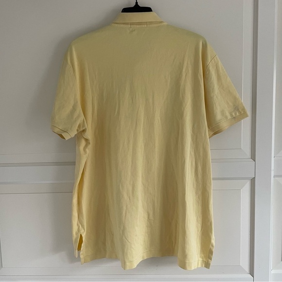 Polo Ralph Lauren Yellow Short Sleeve Pima Soft Touch Polo Shirt 20582 - Picture 3 of 6